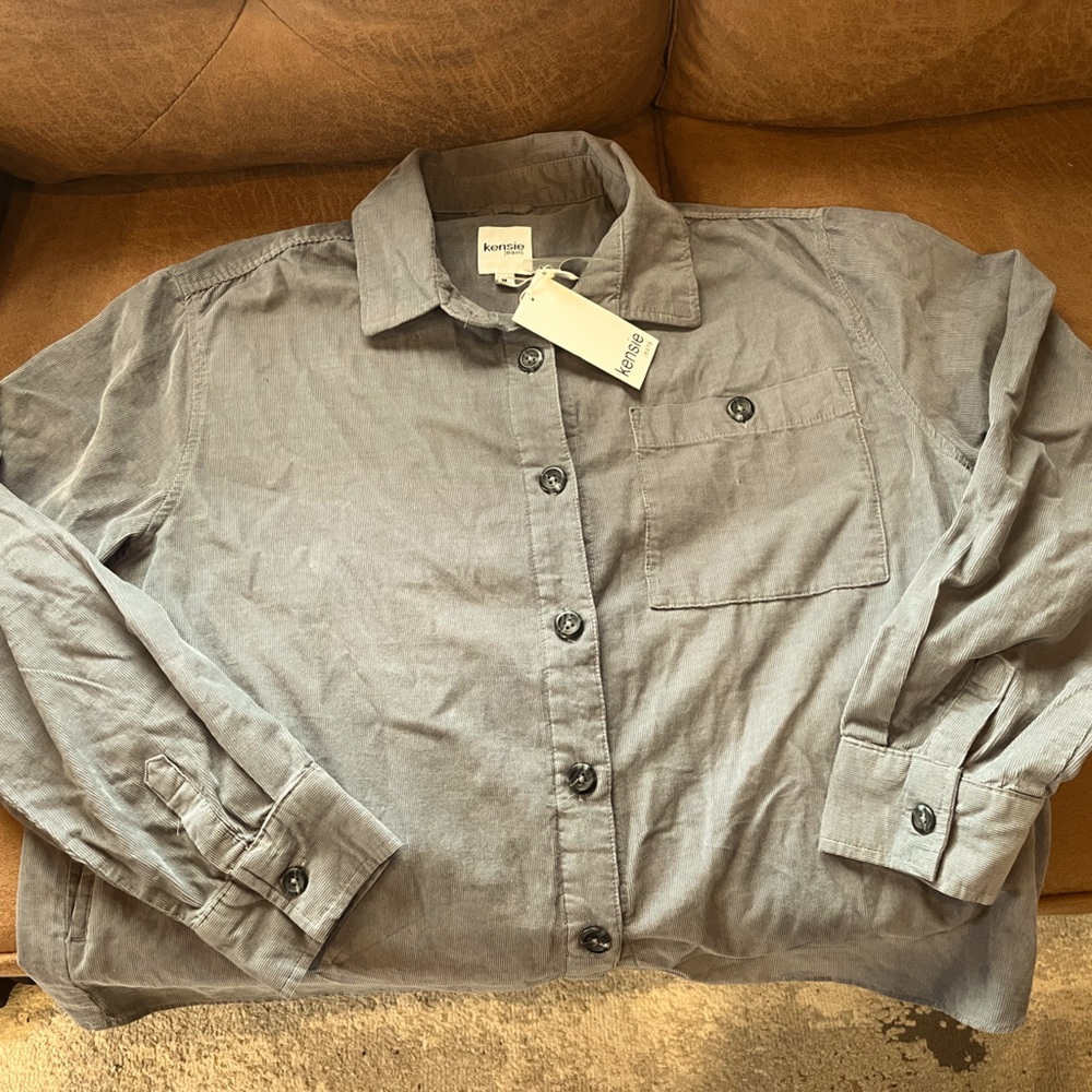 Kensie jeans shacket 
Size M